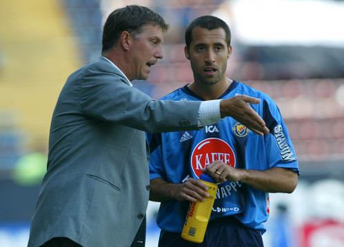 Kjell Jonevret, tränare och Matias Concha, Djurgården