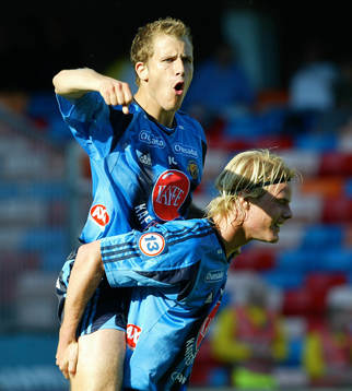 Tobias Hysén och Fredrik Stenman, Djurgården jublar