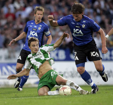 Petter Andersson, Hammarby och Tomas Zvirgzdauskas, Halmstad