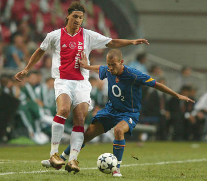 Fredrik Ljungberg, Arsenal och Zlatan Ibrahimovic, Ajax
