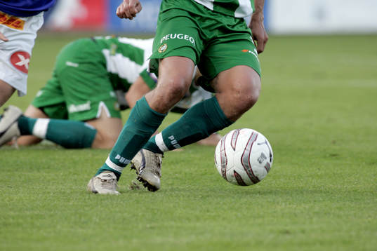 Genre, boll, ben, fotbollsko
