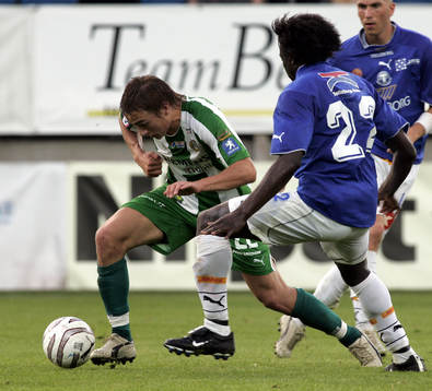 Petter Andersson, Hammarby och Christopher Justice,