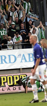 Petter Andersson och Aluspah Brewah, Hammarby (Jubel)