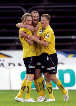 Hasse Berggren, Lasse Nilsson och Samuel HolmÈn, Elfsborg