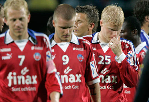 Helsingborgspelarna deppar