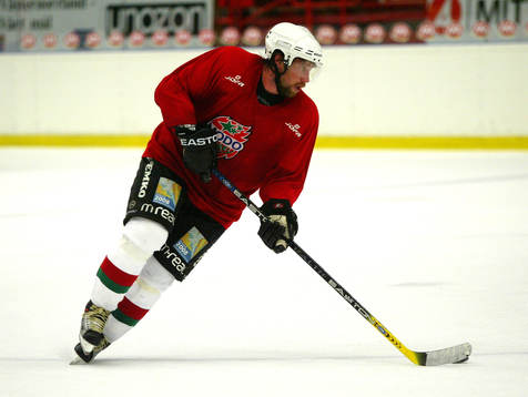 Peter Forsberg på is-träning med Modo