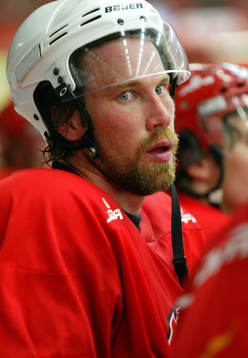 Peter Forsberg på is-träning med Modo