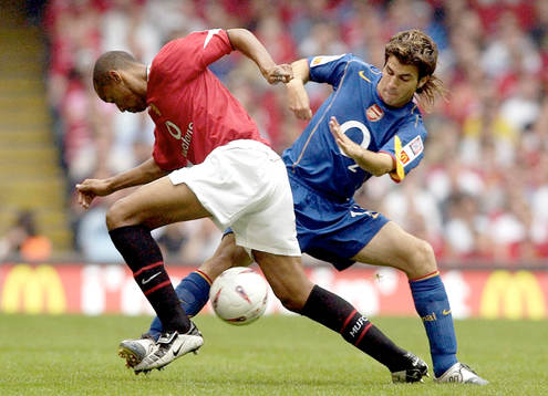 David Bellion, Manchester United och Cese Fabregas, Arsenal