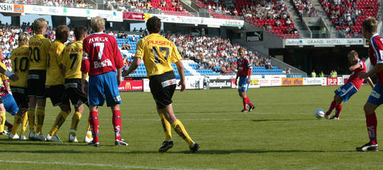 Andreas Dahl, Helsingborg gör 2-0 (Frispark)