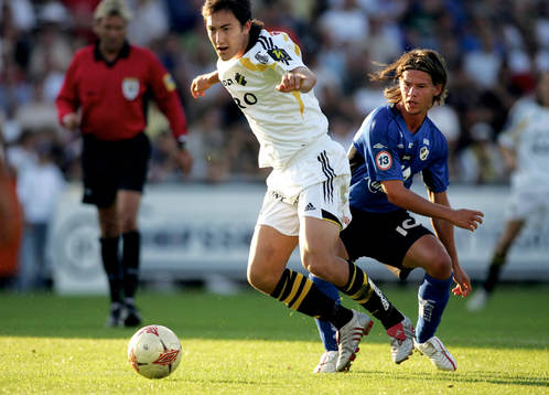 Stefan Ishizaki, AIK och Dusan Djuric, Halmstad