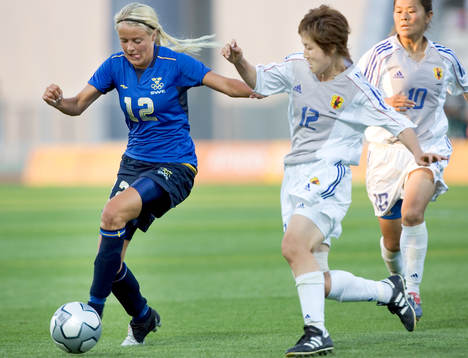 Sverige - Japan: Josefine Öqvist och Yasuyo Yamagishi