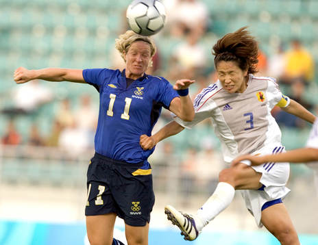 Sverige - Japan: Victoria Svensson och Isozaki Hiromi