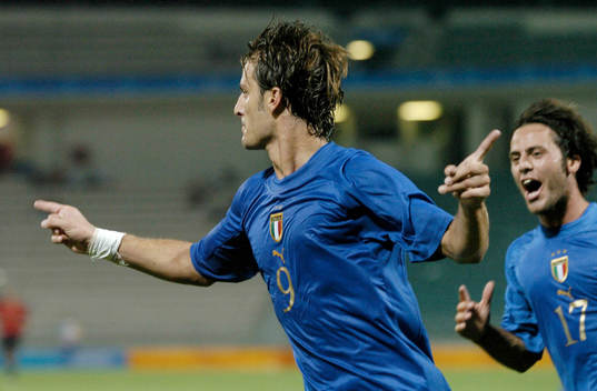 Alberto Gilardino, Italien, jubel, glädje