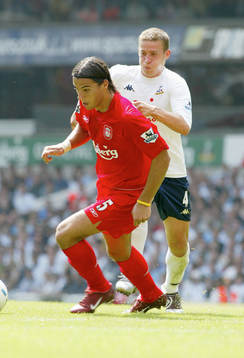 Milan Baros, Liverpool och Sean Davis, Tottenham