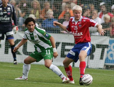 Fotboll. Allsvenskan. Helsingborg - Hammarby. David Ljung