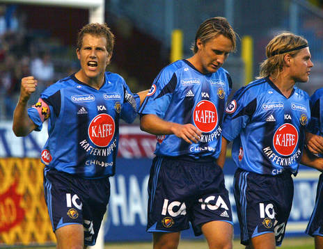 Tobias Hysén, Andreas Johansson och Johan Arneng,