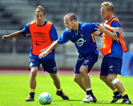 Niclas Alexandersson, Fredrik Ljungberg och Mattias Jonson,