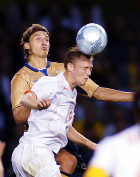 Zlatan Ibrahimovic, Sverige och Kevin Hofland, Holland