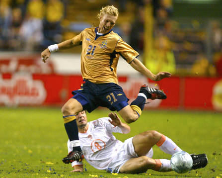 Christian Wilhelmsson, Sverige och Mark van Bommel, Sverige