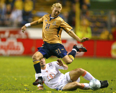 Christian Wilhelmsson, Sverige och Mark van Bommel, Sverige