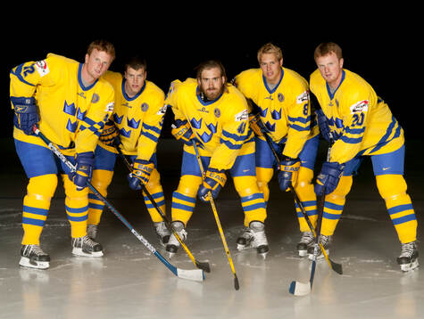 Daniel Sedin, Kim Johnsson, Henrik Zetterberg, Christian