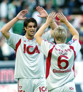 George Mourad och Tomas Rosenkvist, Göteborg, jubel