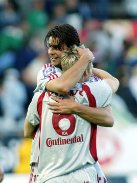 George Mourad och Tomas Rosenkvist, Göteborg, jubel