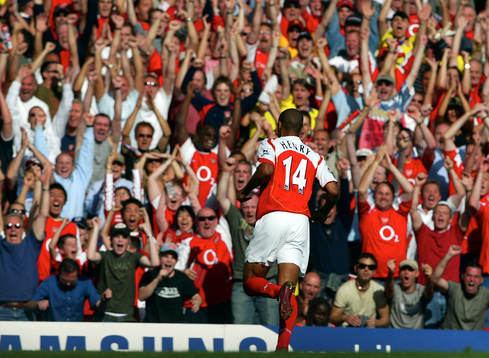 Thierry Henry, Arsenal. Jubel