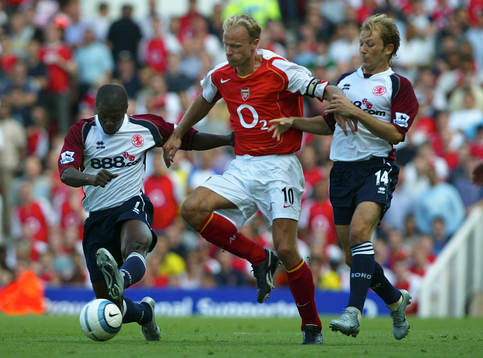 Boateng, Parlour, Middlesbrough och Dennis Bergkamp, Arsenal