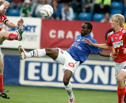 Fotboll. Allsvenskan. Trelleborg - Kalmar. Stephen Ademolu