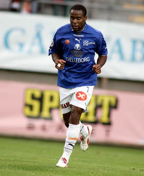 Fotboll. Allsvenskan. Trelleborg - Kalmar. Stephen Ademolu