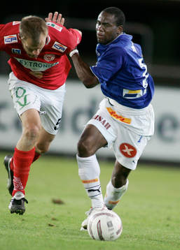 Fotboll. Allsvenskan. Trelleborg - Kalmar. Stephen Ademolu