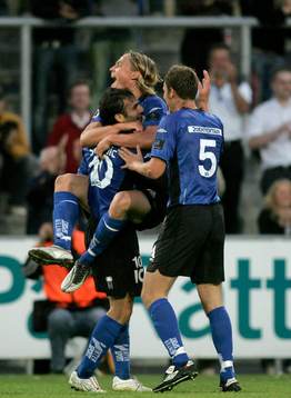 Sharbel Touma, Markus Rosenberg och Joel Borgstrand,
