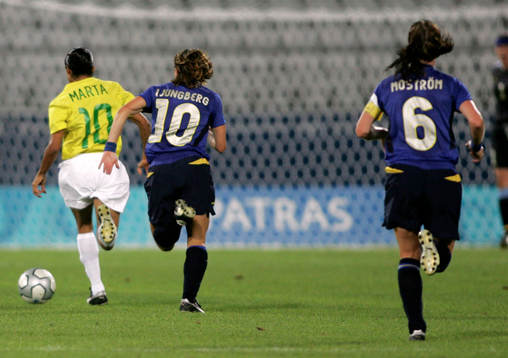 Marta, Brasilien , Hanna Ljungberg och Malin Moström,