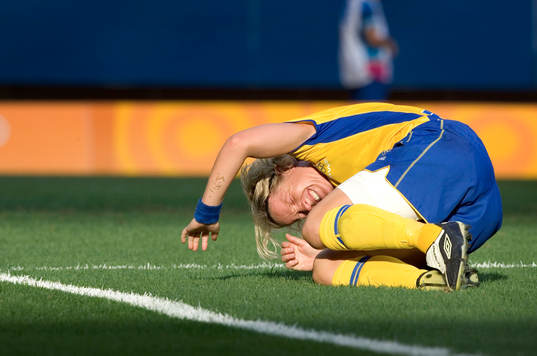 Victoria Svensson, Sverige, Skadad