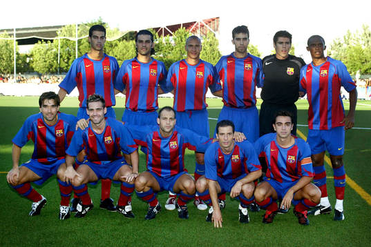 Fotboll, Spansk, Primera division, Lagbild Barcelona med