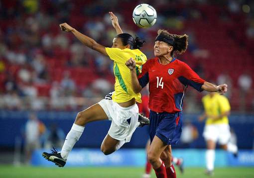 Marta, Brasilien ochJoy Fawcett, USA