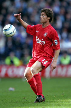 Fotboll, Engelsk, Premier League, Xabi Alonso, Liverpool