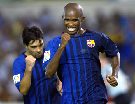 Samuel Eto´o, Barcelona, jubel