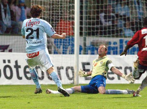 Andreas Yngvesson, Malmö gör 0-2