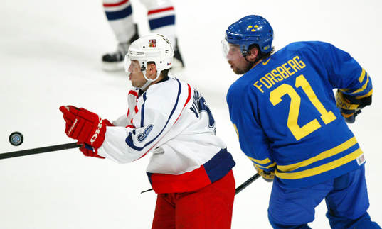 Peter Forsberg, Sverige och David Vyborny, Tjekien