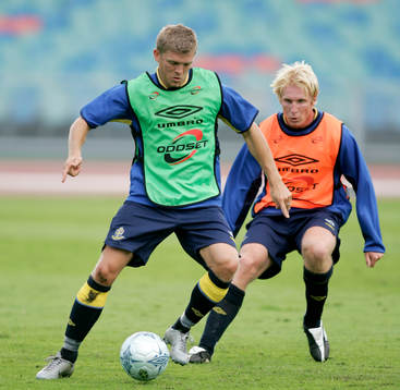 Marcus Allbäck och Petter Hansson