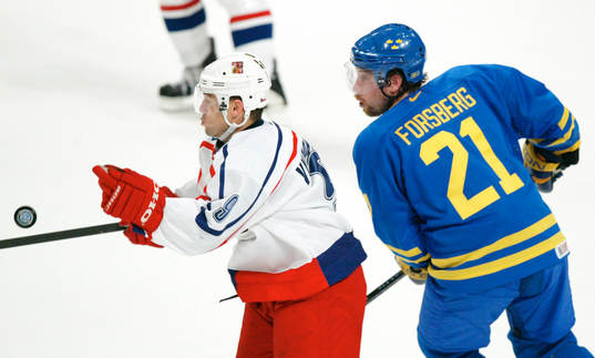 Peter Forsberg, Sverige och David Vyborny, Tjekien