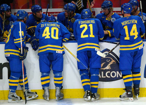 Markus Näslund, Henrik Zetterberg, Peter Forsberg och