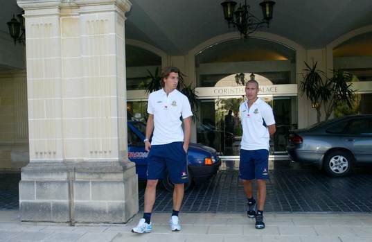 Zlatan Ibrahimovic och Henrik Larsson