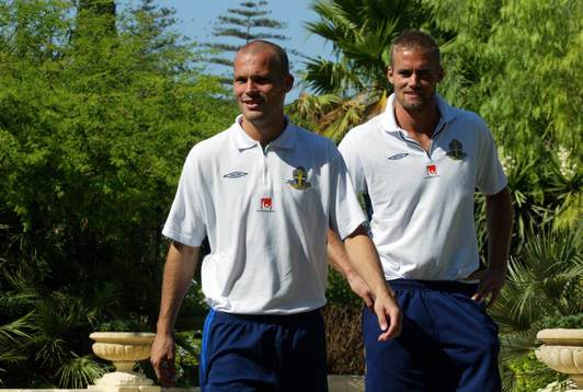 Olof Mellberg och Fredrik Ljungberg