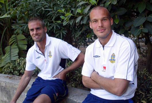 Olof Mellberg och Fredrik Ljungberg