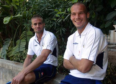 Olof Mellberg och Fredrik Ljungberg