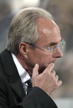 Englands förbundskapten Sven-Göran (Sven Göran, Svennis)