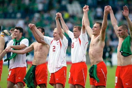De Polska spelarna hyllar